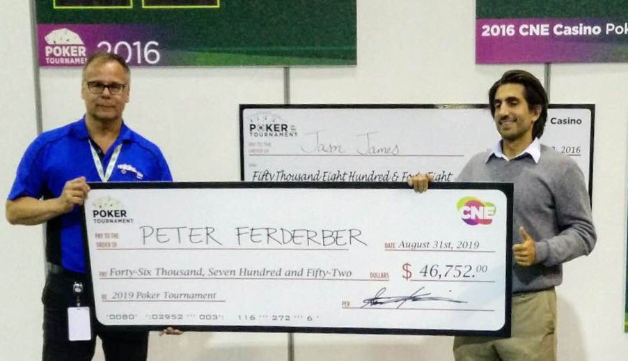 Peter Ferderber 2019 CNE Casino Poker Tournament $46,752